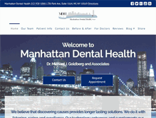 Tablet Screenshot of manhattandentalhealth.com